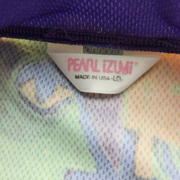 Vintage Pearl Izumi Made in USA Face Printed Cycling Top Sleeveless Zip-Up - Picture 9 of 11